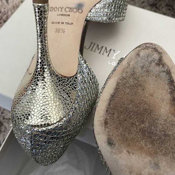 Jimmy Choo Logan D’Orsay Heels champagne - Picture 3 of 8